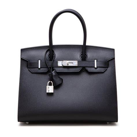 Hermès Black Madame Birkin 30 Sellier Palladium Hardware, 